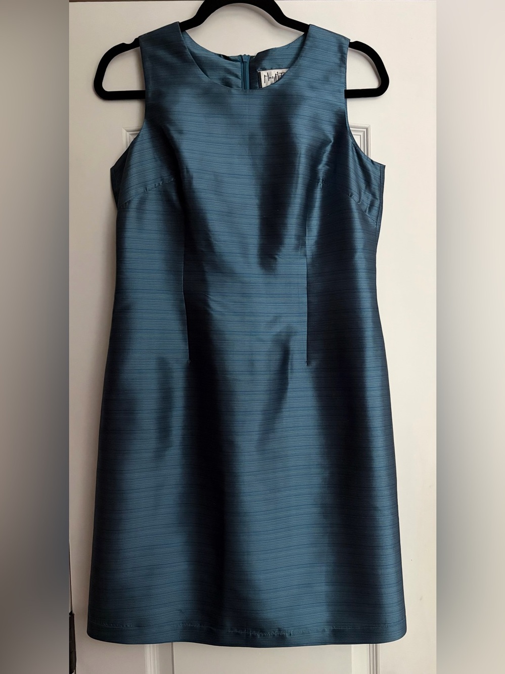 NWT Vintage 100% Silk Mary McFadden Quiet Luxury Minimalist Sheath Dress Sz 6